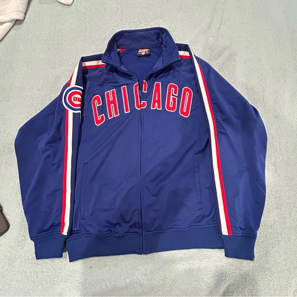 Stitches Royal Blue Jacket with Red & White Accents